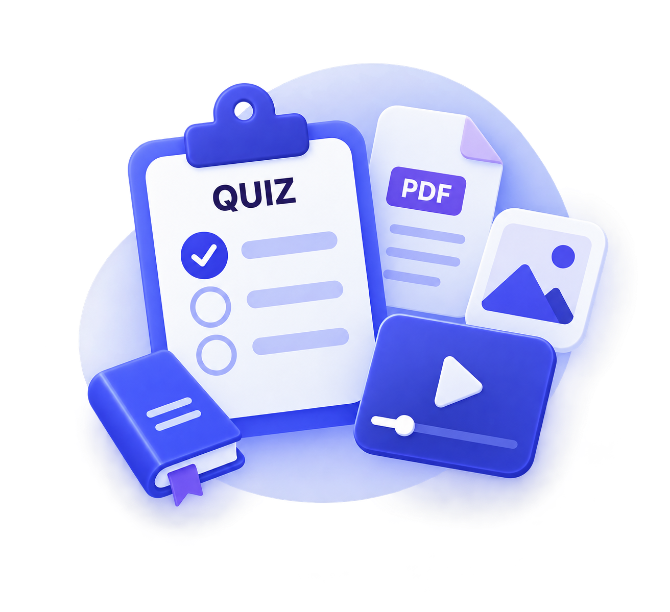 Ajout des quiz, ressources et supports pédagogiques